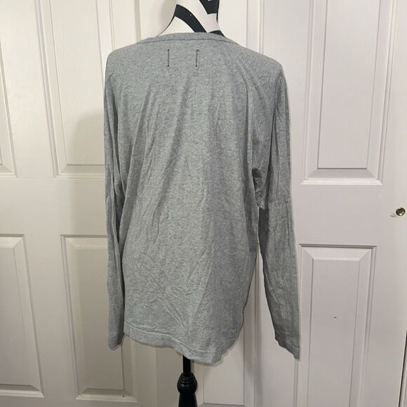 REIGNING CHAMP Gray Long Sleeve Top - Picture 4 of 6